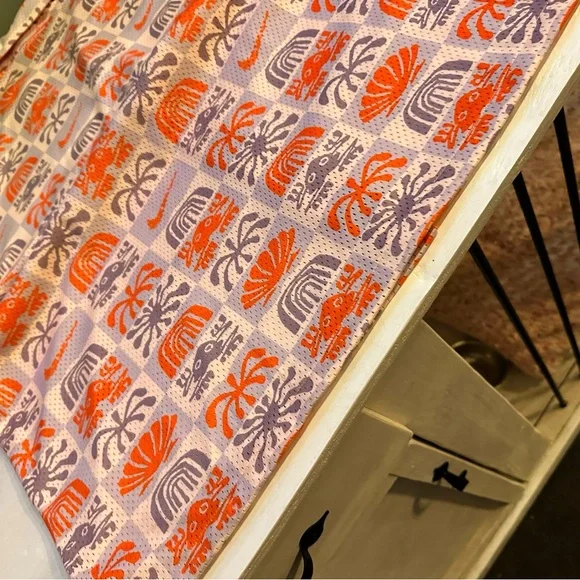 Nike Men's Orange and Gray Patterned Shirt - Picture 9 of 12